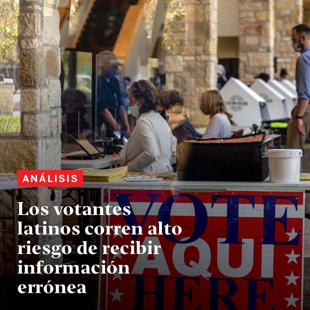 Los votantes latinos corren alto riesgo de recibir información errónea