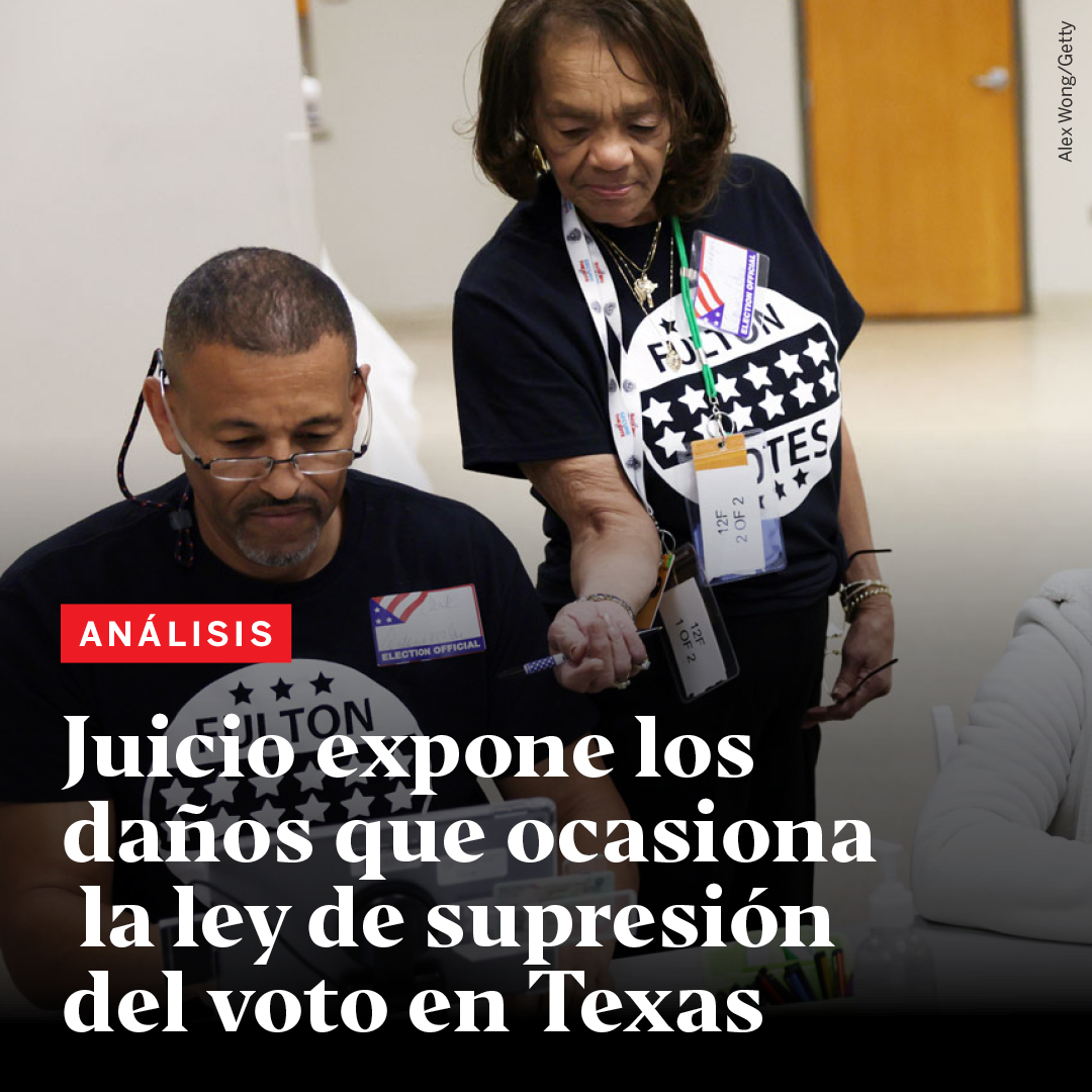 Juicio expone los daños que ocasiona la ley de supresión del voto en Texas