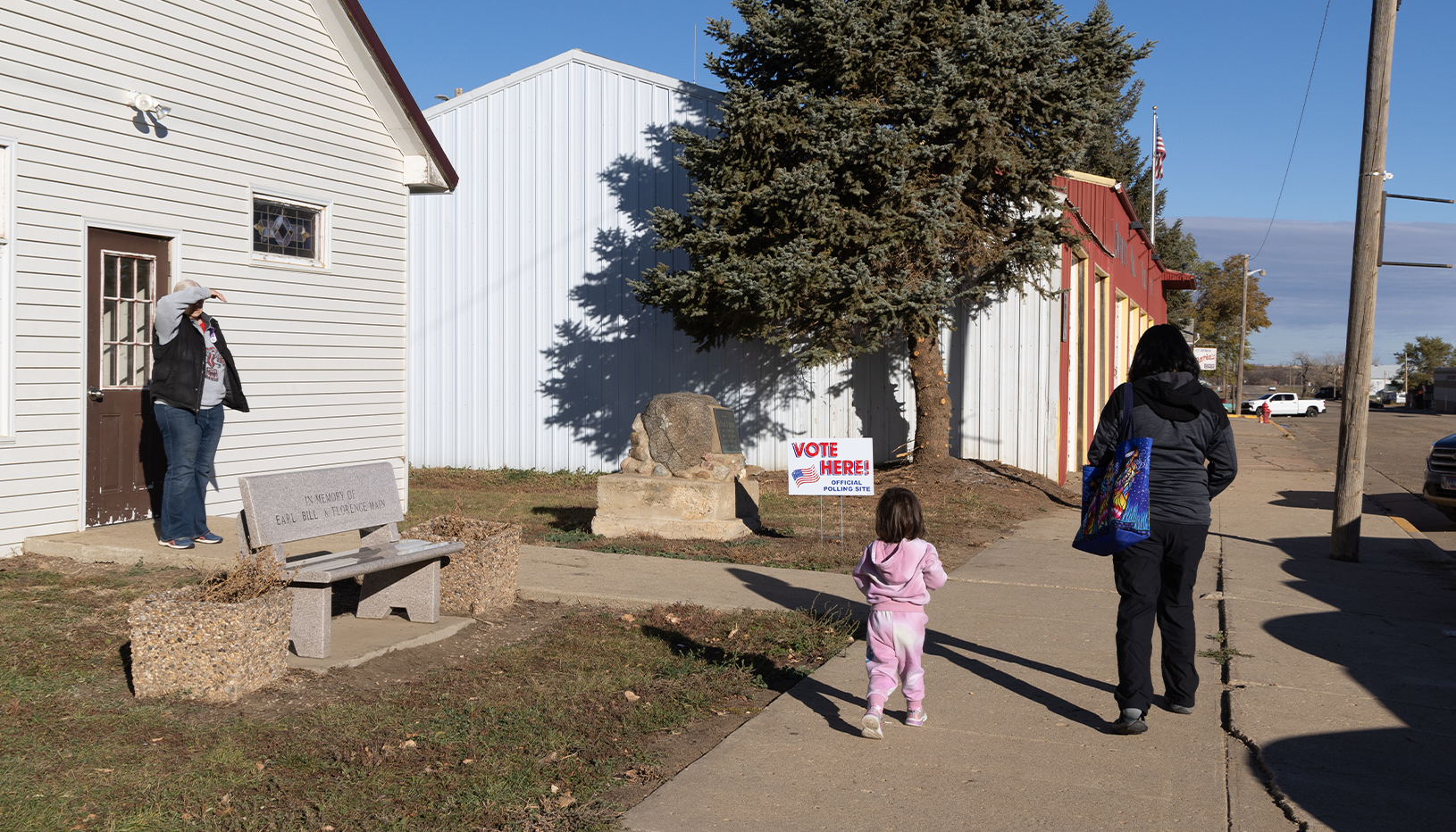 A polling place on tribal land.