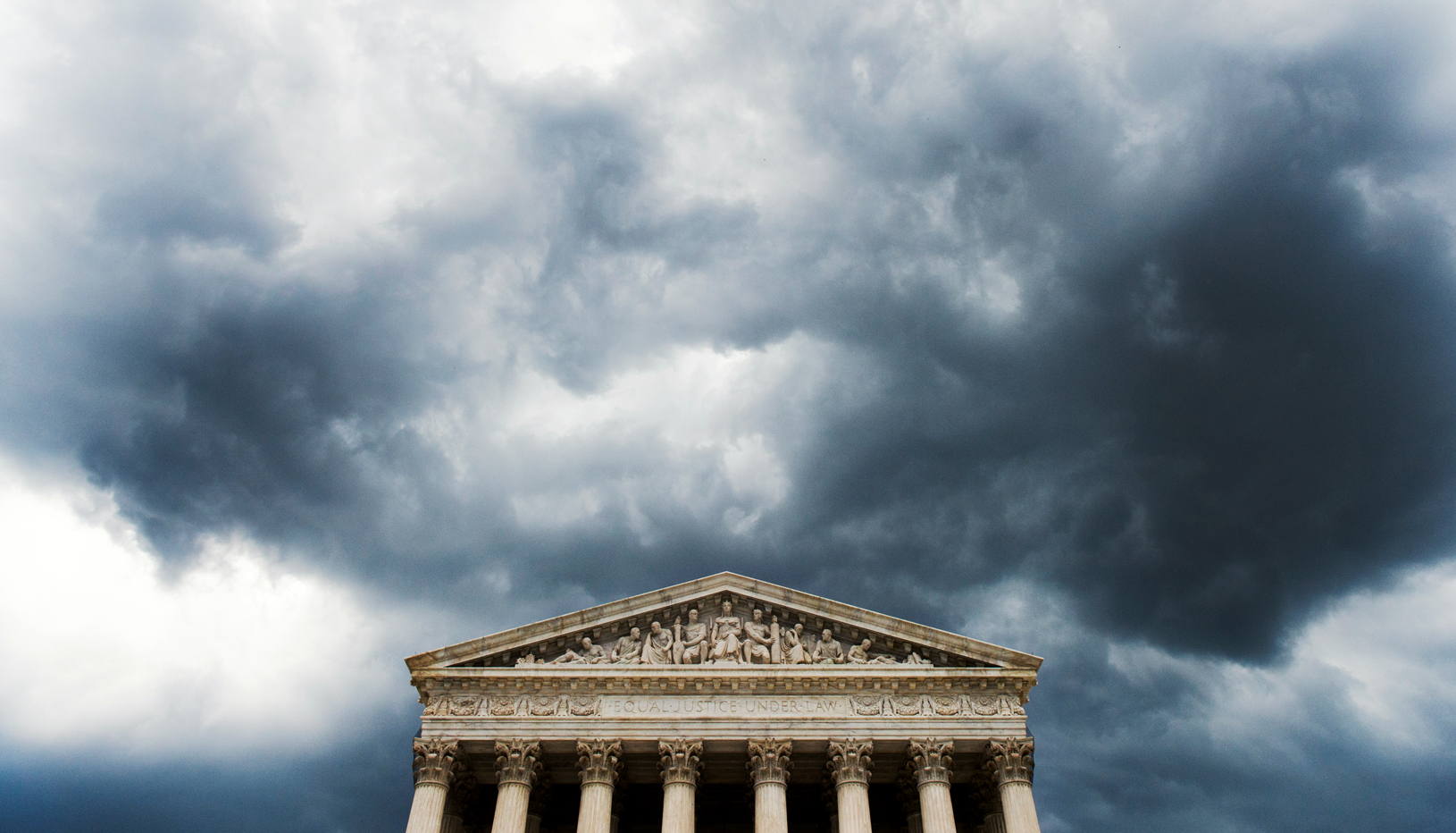 Supreme Court under storm clouds