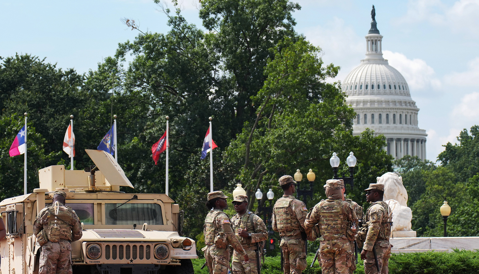National Guard troops in Washington DC