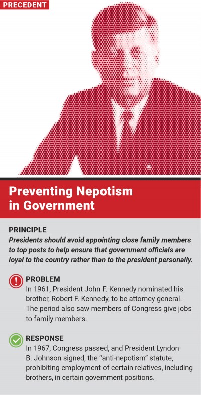 Preventing Nepotism in Govert