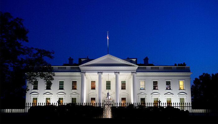 White House at dark