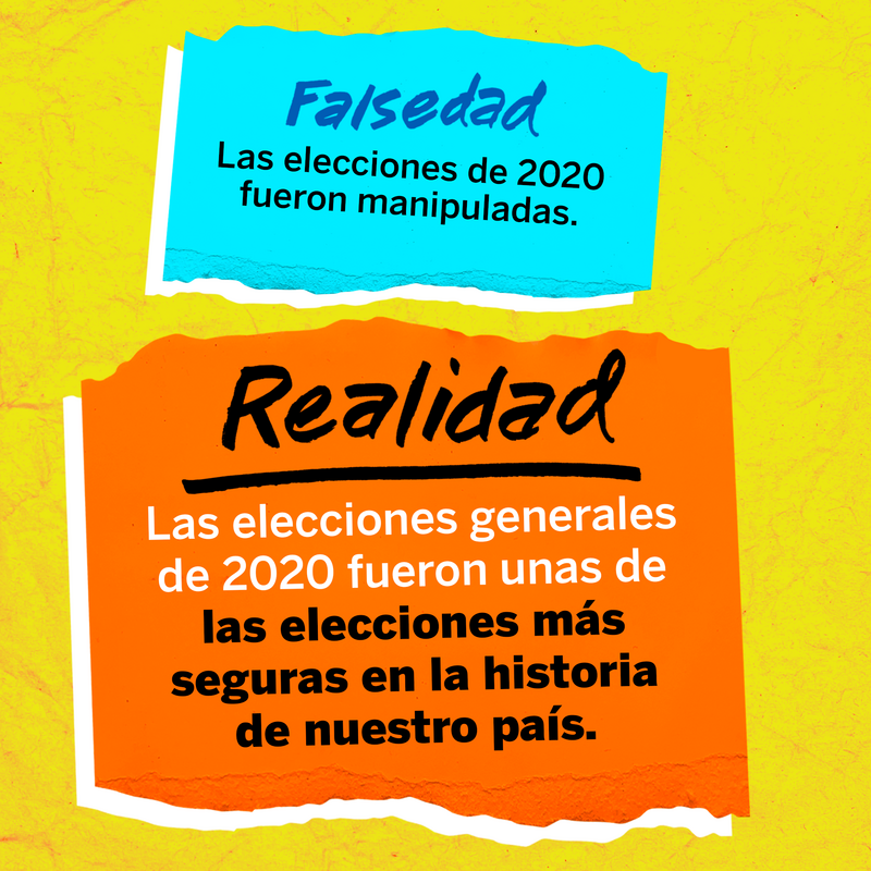 Falsedad #1 Las elecciones no son confiables