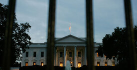 White House in the dark