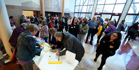 Citizens signing petition for proposed amendment