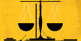 Illustration of the Scales of Justice